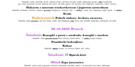 Powiększ grafikę: Jadłospis 19-23.10.2026